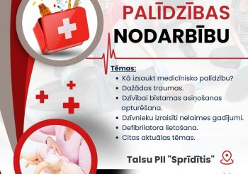 Pirmās palīdzības nodarbība vecākiem